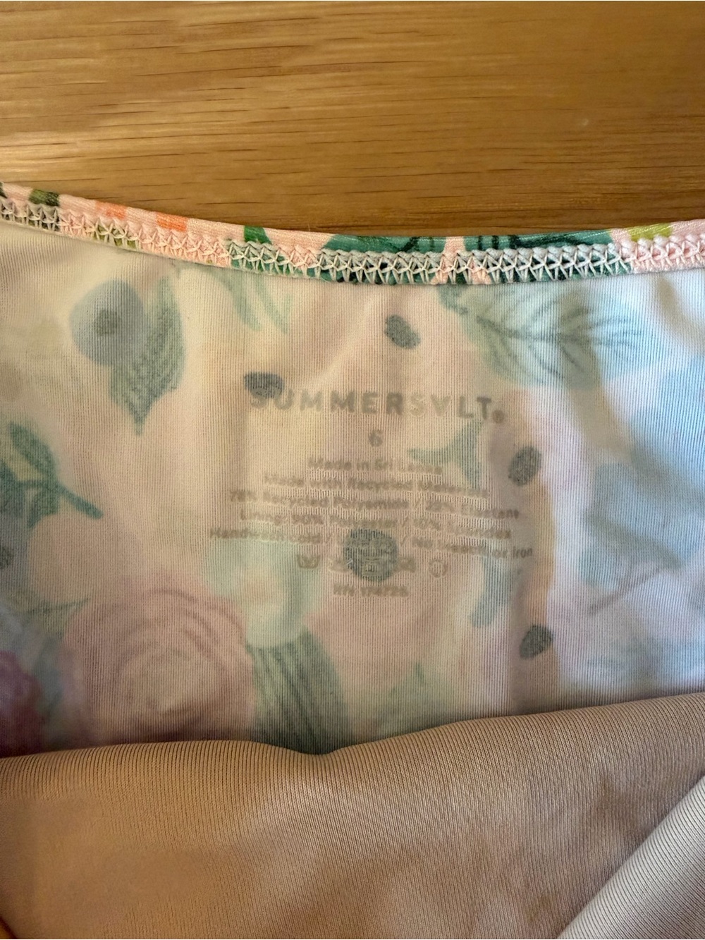 summersalt Multicolor Floral High-Waist Bikini - Pink & Green Accents - Picture 2 of 3